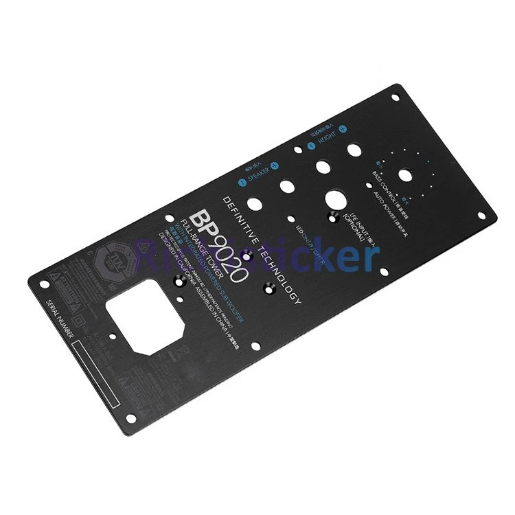 Gravierte anodierte Aluminiumaufkleber