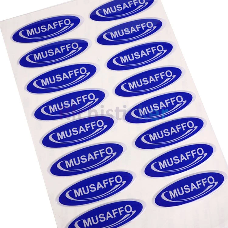 Sterben Cut Clear Gel Epoxy Sticker