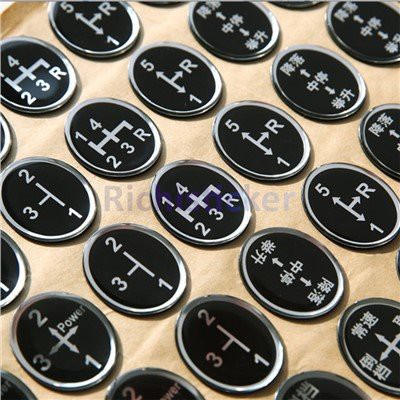 3D -Gel -Epoxidharz -Aufkleber