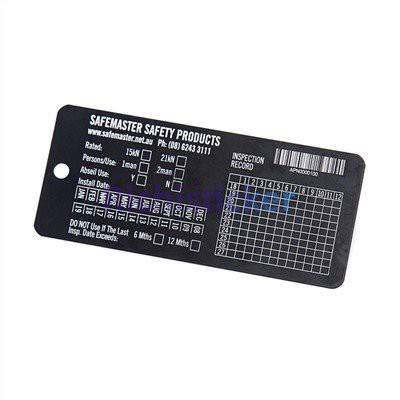 Schwarze anodisierte Aluminiumname -Platten