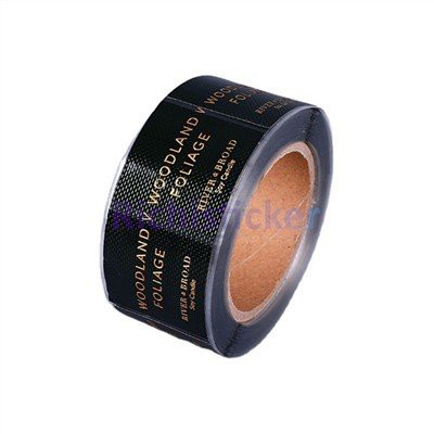 Metallfolie geprägte Weinflaschenetiketten